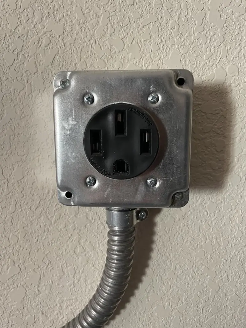 NEMA 14-50 outlet installed for Electrical Panel Upgrade in Goodview